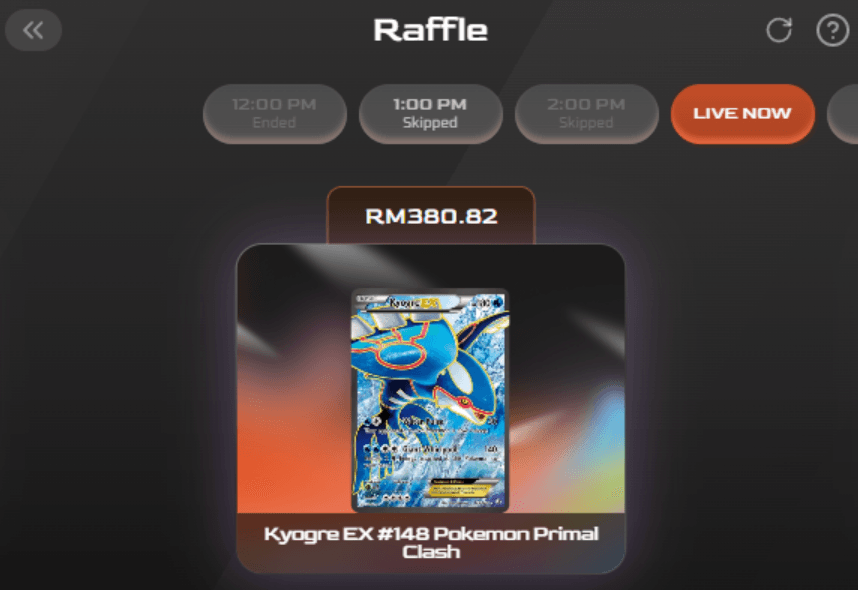 Pokémon raffles on Luka