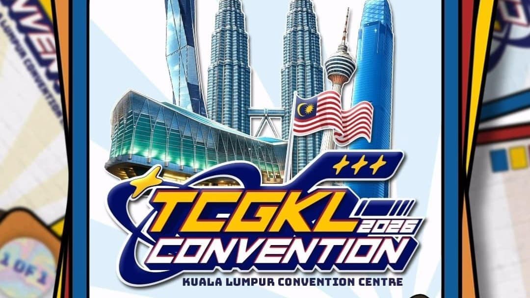 TCGKL Convention 2026 poster with the Kuala Lumpur skyline — 6–8 November at KLCC